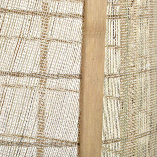 LAMPADA DA SOFFITTO IN BAMBÙ NATURALE E LINO KEIKO