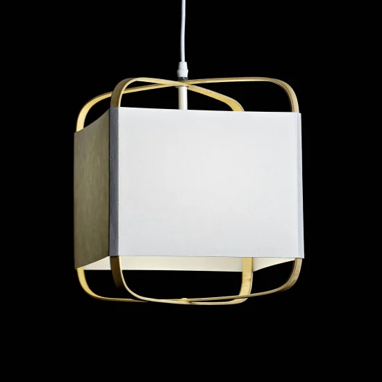 LAMPADA DA SOFFITTO IN BAMBÙ E POLIESTERE NATURALE KIMO 2