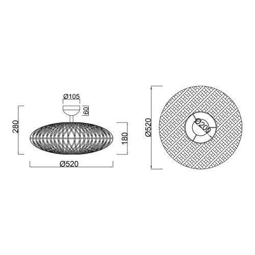 PLAFONIERA IN SISAL KAIRA