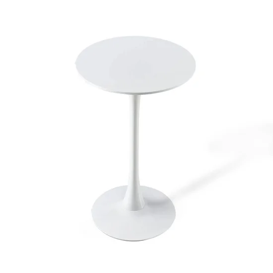 TAVOLO ALTO SAN ANTONI Ø60 CM BIANCO 2