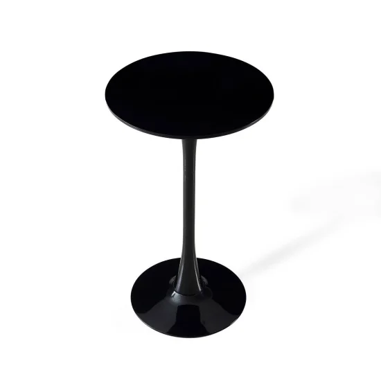 TAVOLO ALTO SAN ANTONI Ø60 CM NERO 2