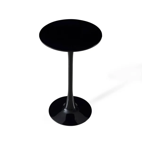 TAVOLO ALTO SAN ANTONI Ø60 CM NERO
