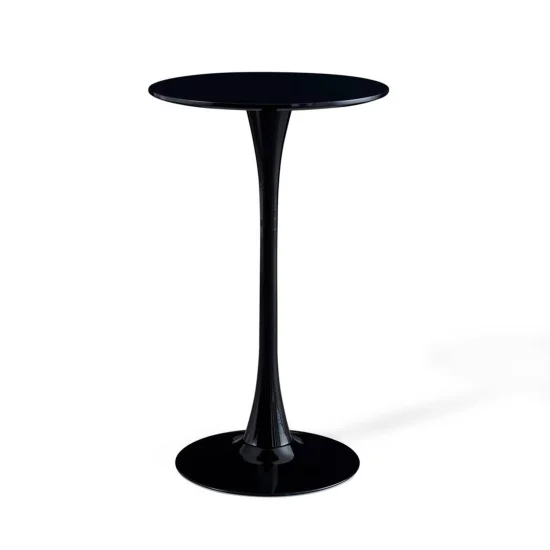 TAVOLO ALTO SAN ANTONI Ø60 CM NERO