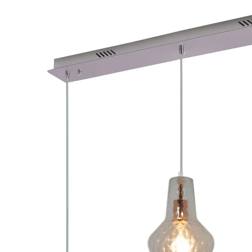 LAMPADA DA SOFFITTO 3 LUCI BASE RETTANGOLARE ORO ROSA MAVERICK