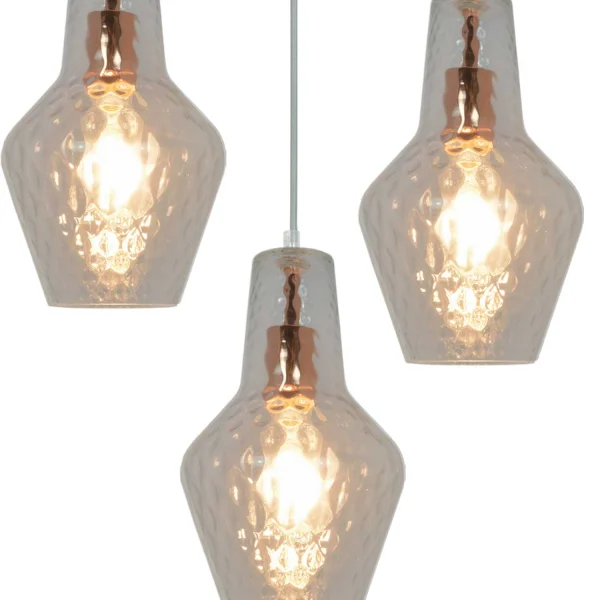 LAMPADA DA SOFFITTO 3 LUCI Ø 43 CM ORO ROSA MAVERICK LAMPADA DA SOFFITTO 3 LUCI Ø 43 CM ORO ROSA MAVERICK