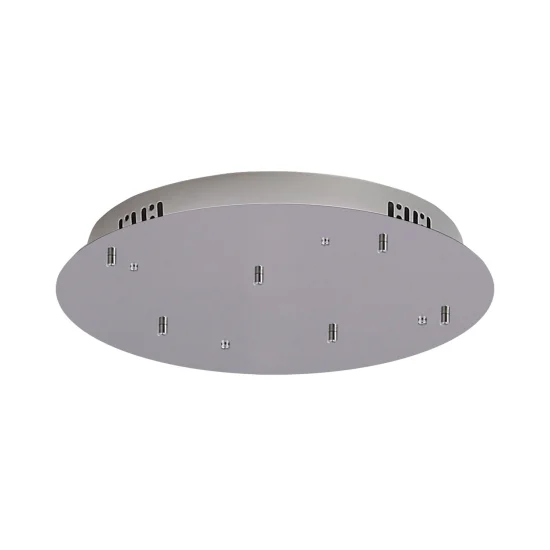 BASE ROTONDA 6 LUCI ACCIAIO CROMATO Ø 55CM