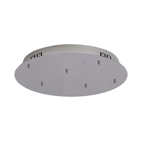 BASE ROTONDA 6 LUCI ACCIAIO CROMATO Ø 55CM