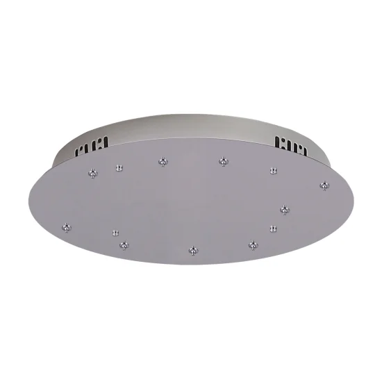 BASE ROTONDA 9 LUCI ACCIAIO CROMATO Ø 60CM