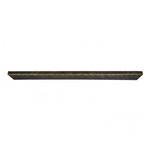 BASE RETTANGOLARE GRANDE IN ACCIAIO VERNICIATO OTTONE ANTICO 1M