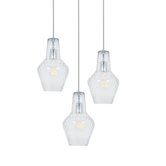 LÁMPARA DE TECHO 3 LUCES Ø 43 CM CROMO MAVERICK 2