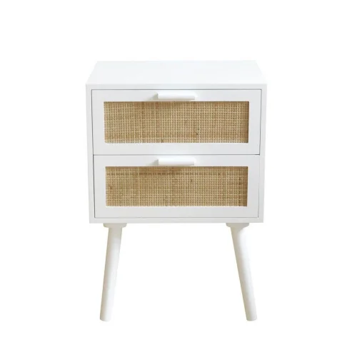 MESITA 2 CAJONES BLANCA LEIF