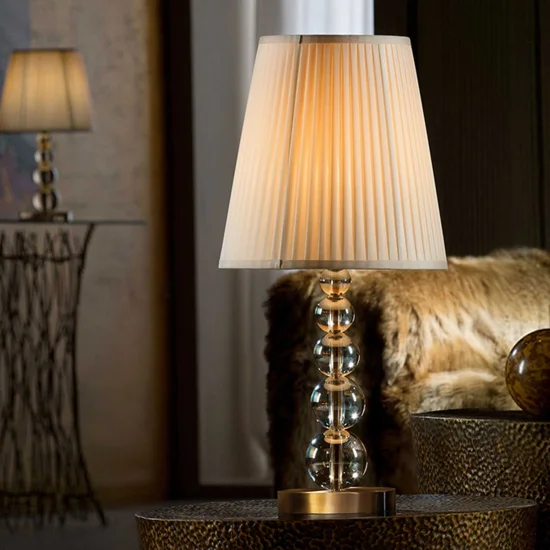 GRANDE LAMPADA DA TAVOLO CHAMPAGNE