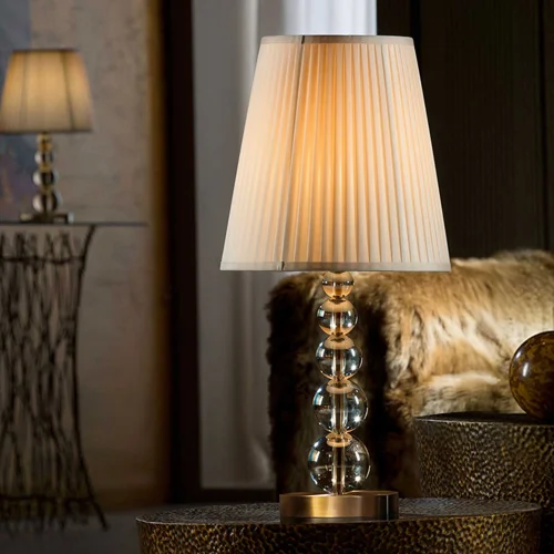 GRANDE LAMPADA DA TAVOLO CHAMPAGNE