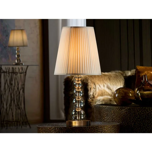 GRANDE LAMPADA DA TAVOLO CHAMPAGNE