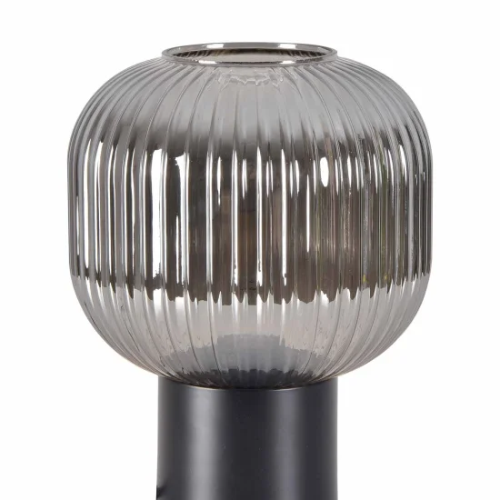 LAMPADA DA TAVOLO CON PARALUME FUMÉ Ø20 E27 SHELBY 2