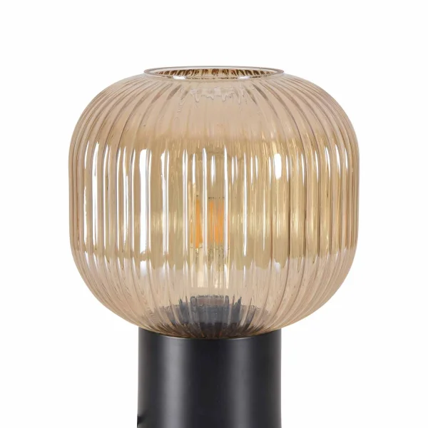LAMPADA DA TAVOLO CON PARALUME AMBRATO Ø20 E27 SHELBY LAMPADA DA TAVOLO CON PARALUME AMBRATO Ø20 E27 SHELBY