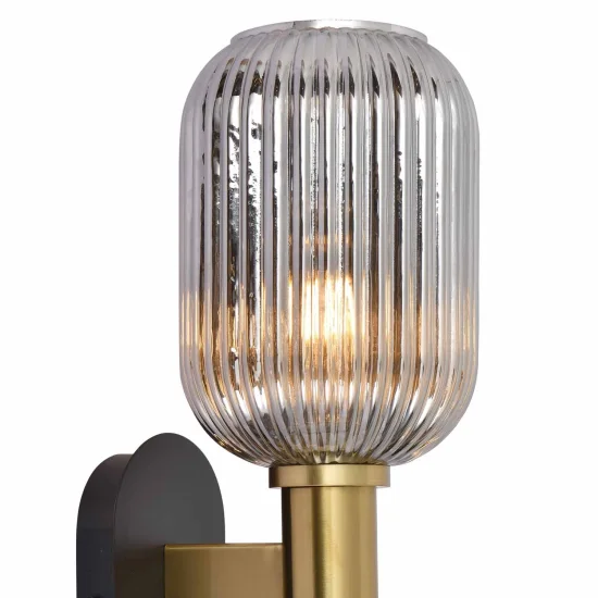 APPLIQUE CON PARALUME FUMÉ Ø19 E27 SHELBY 2