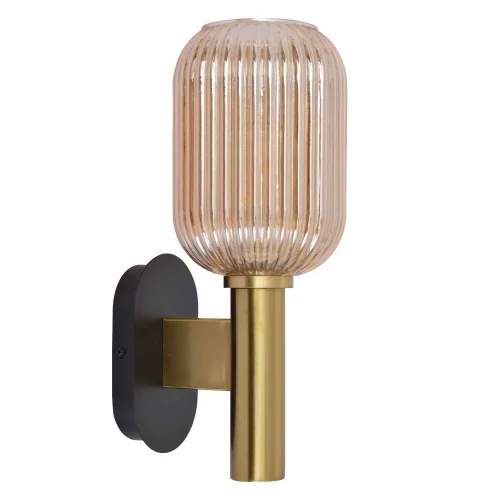 APPLIQUE CON PARALUME AMBRATO Ø19 E27 SHELBY