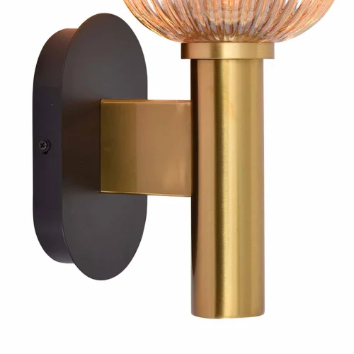 APPLIQUE CON PARALUME AMBRATO Ø19 E27 SHELBY