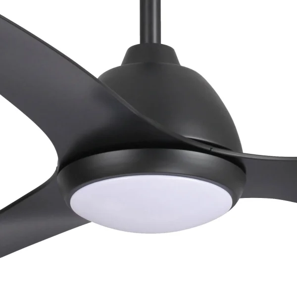 VENTILATORE DA SOFFITTO LED 18 W REGOLABILE NERO LEIDE