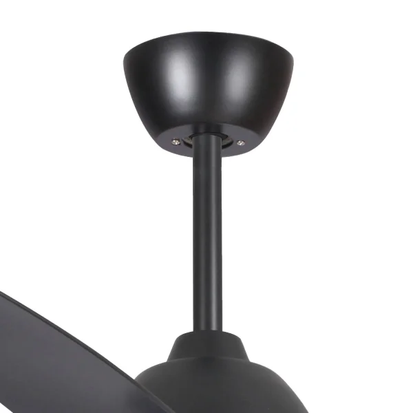 VENTILATORE DA SOFFITTO LED 18 W REGOLABILE NERO LEIDE