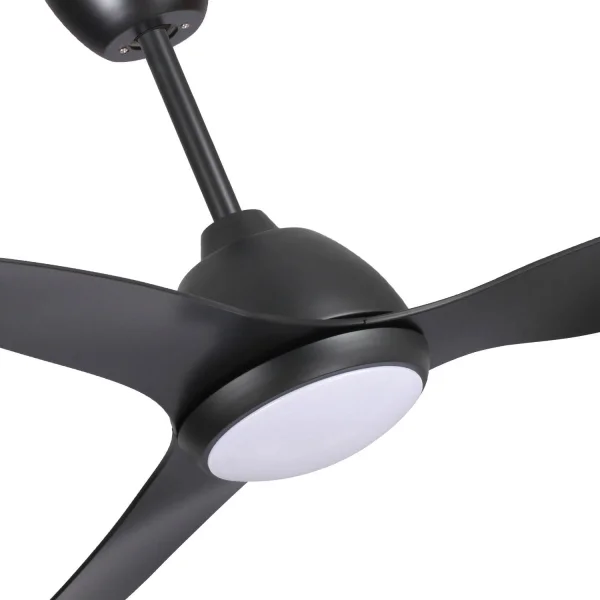 VENTILATORE DA SOFFITTO LED 18 W REGOLABILE NERO LEIDE