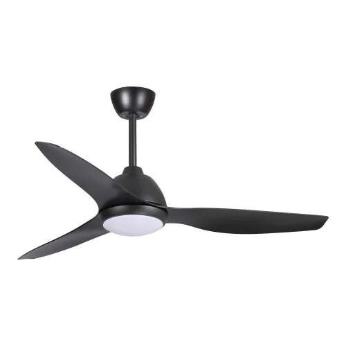 VENTILATORE DA SOFFITTO LED 18 W REGOLABILE NERO LEIDE