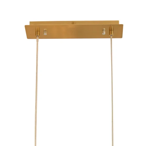 LAMPADA DA SOFFITTO A 8 LUCI IN FERRO DORATO NICOLETTA