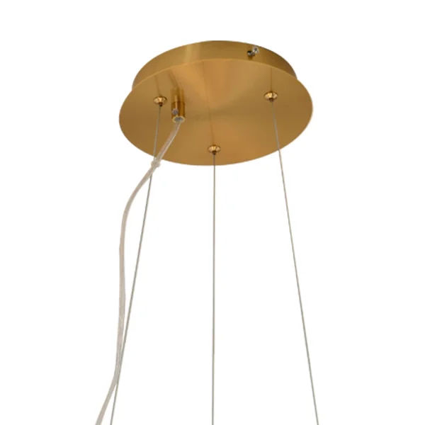 LAMPADA DA SOFFITTO 11 LUCI FERRO DORATO NICOLETTA