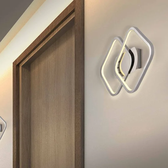 LAMPADA DA PARETE LED MELCHOR 24W 4000K CROMO