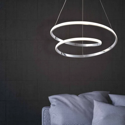 LAMPADA A SOFFITTO A LED GAEL 49W 4000K CROMO