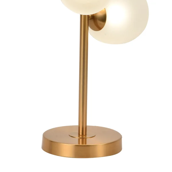 LAMPADA DA TAVOLO 3 LUCI FERRO DORATO PARALUME BIANCO NICOLETTA LAMPADA DA TAVOLO 3 LUCI FERRO DORATO PARALUME BIANCO NICOLETTA