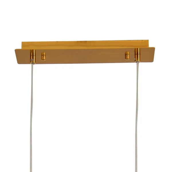 LAMPADA DA SOFFITTO 4 LUCI FERRO DORATO PARALUME BIANCA NICOLETTA