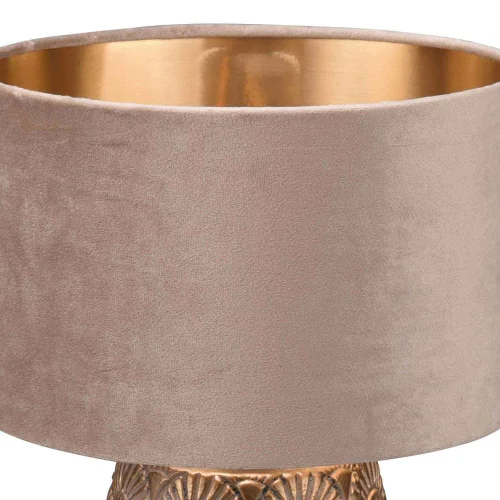 LAMPADA DA TAVOLO IN CERAMICA BEIGE SHIRA