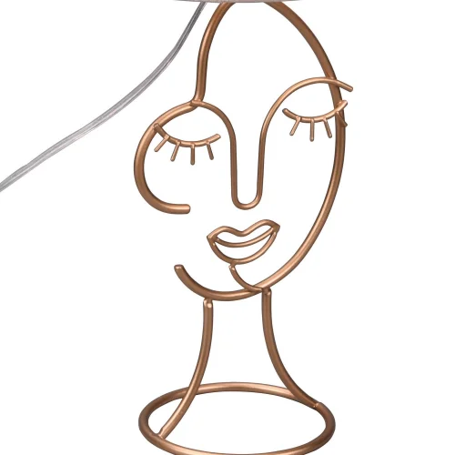 LAMPADA DA TAVOLO IN METALLO PARALUME BEIGE LAURA