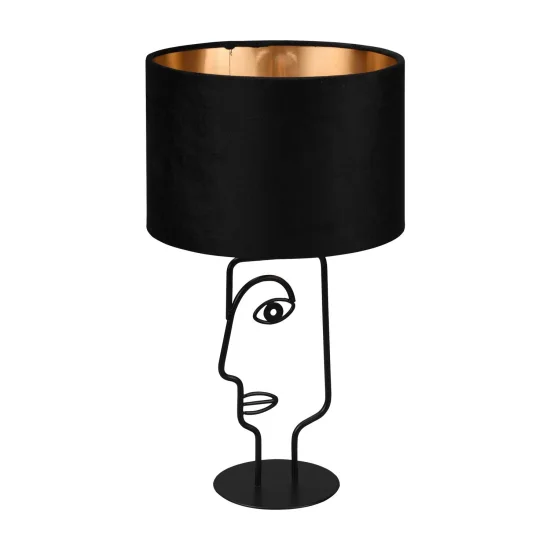 LAMPADA DA TAVOLO IN METALLO PARALUME NERO OTIS 2