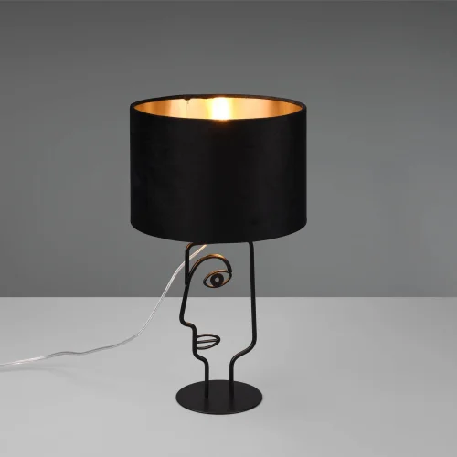 LAMPADA DA TAVOLO IN METALLO PARALUME NERO OTIS