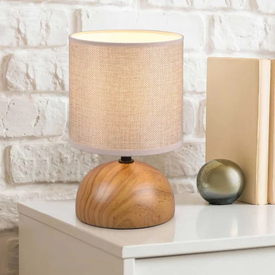 LAMPADA DA TAVOLO JOEL IMITAZIONE LEGNO