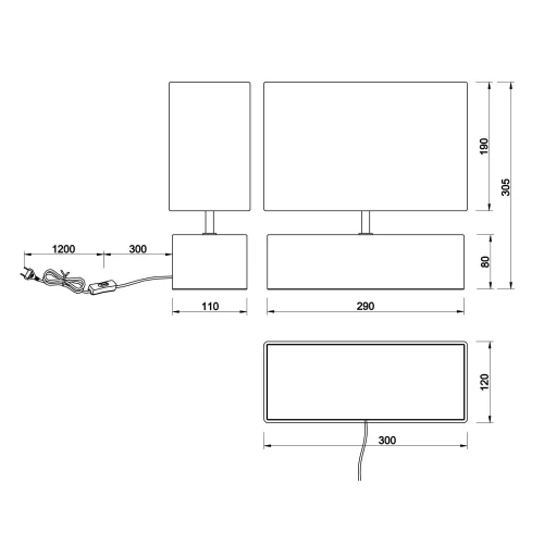 LAMPADA DA TAVOLO SIGRID LEGNO NATURALE PARALUME NERO E27