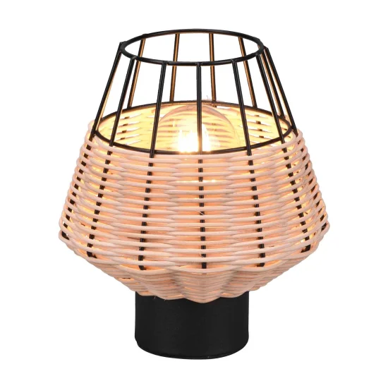 LAMPADA DA TAVOLO IN RATTAN NATURALE GALADRIEL 2