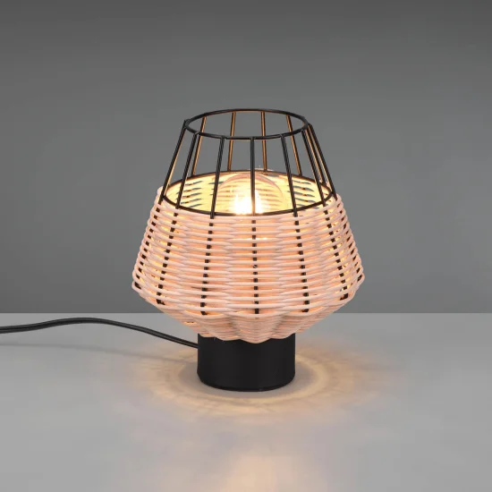 LAMPADA DA TAVOLO IN RATTAN NATURALE GALADRIEL