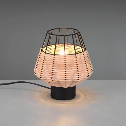 LAMPADA DA TAVOLO IN RATTAN NATURALE GALADRIEL