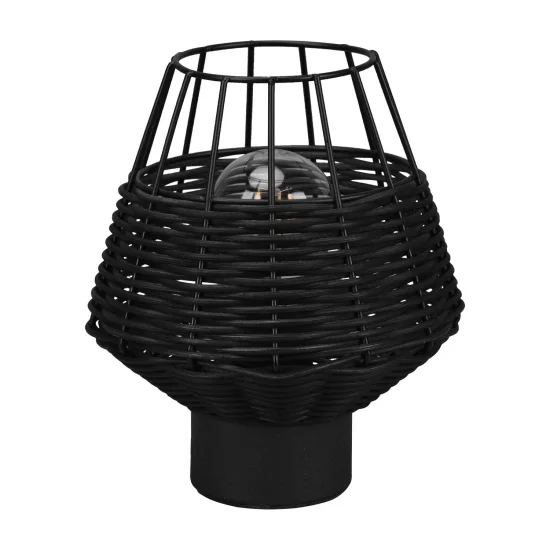 LAMPADA DA TAVOLO IN RATTAN NERO GALADRIEL 2