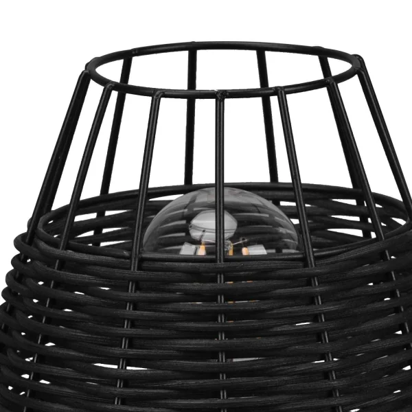 LAMPADA DA TAVOLO IN RATTAN NERO GALADRIEL
