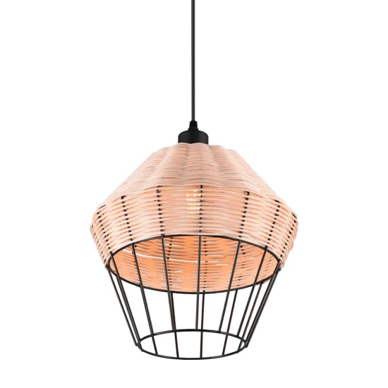LAMPADA DA SOFFITTO IN RATTAN NATURALE Ø 30 CM GALADRIEL