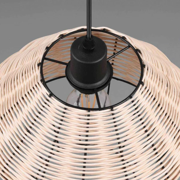 LAMPADA DA SOFFITTO IN RATTAN NATURALE Ø 30 CM GALADRIEL