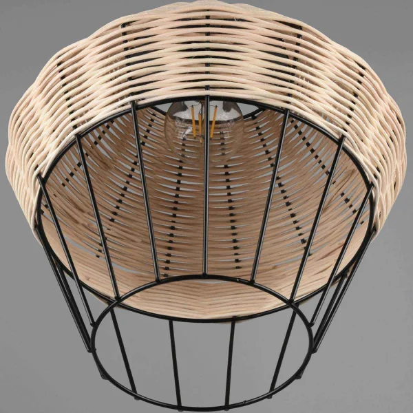 LAMPADA DA SOFFITTO IN RATTAN NATURALE Ø 30 CM GALADRIEL