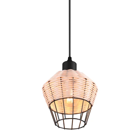 LAMPADA DA SOFFITTO IN RATTAN NATURALE Ø 17 CM GALADRIEL