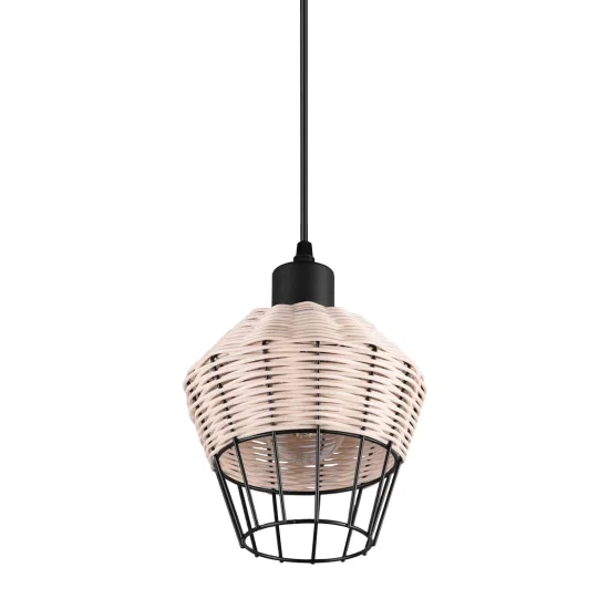 LAMPADA DA SOFFITTO IN RATTAN NATURALE Ø 17 CM GALADRIEL 2