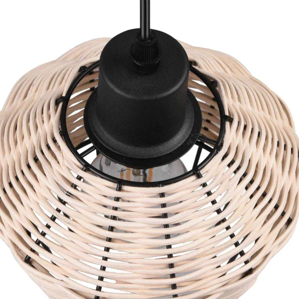 LAMPADA DA SOFFITTO IN RATTAN NATURALE Ø 17 CM GALADRIEL
